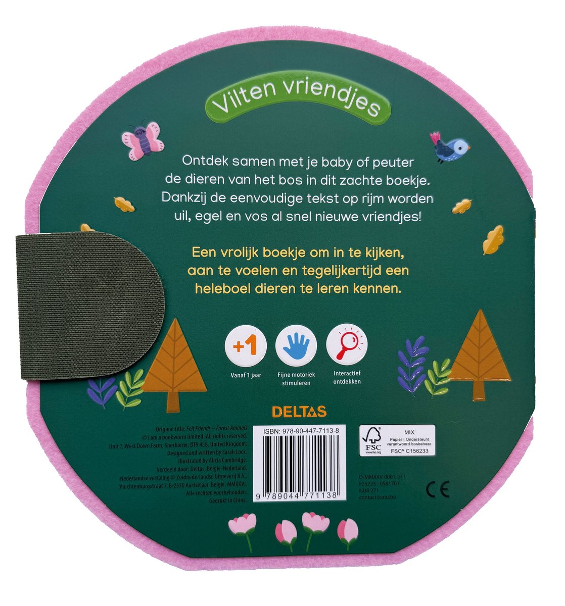 Vilten vriendjes dieren van het bos