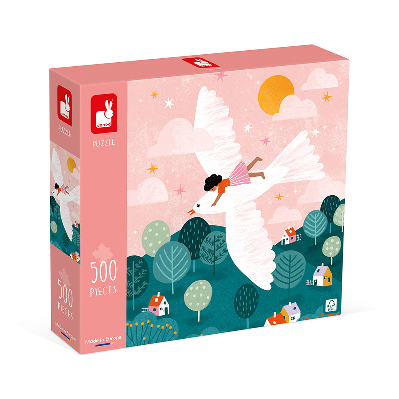 Janod kidult puzzel witte duif 500 stukjes