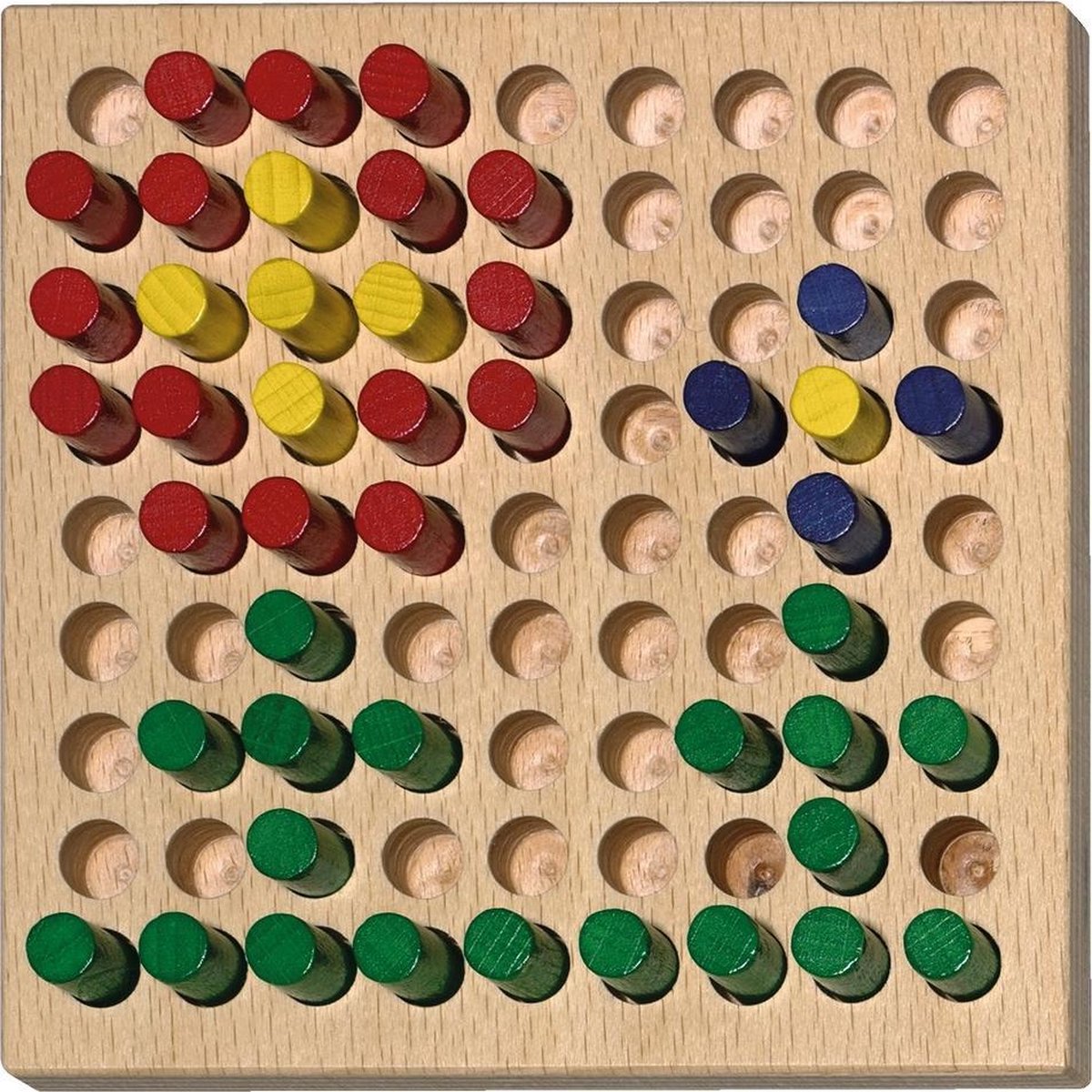 Haba kleurige pinnen, kleurige plaatjes