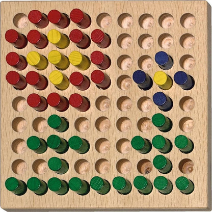 Haba kleurige pinnen, kleurige plaatjes