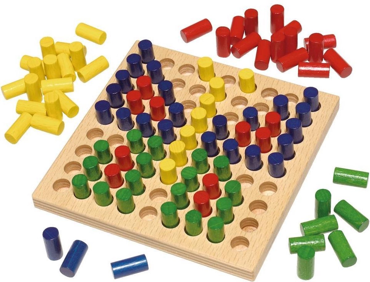 Haba kleurige pinnen, kleurige plaatjes