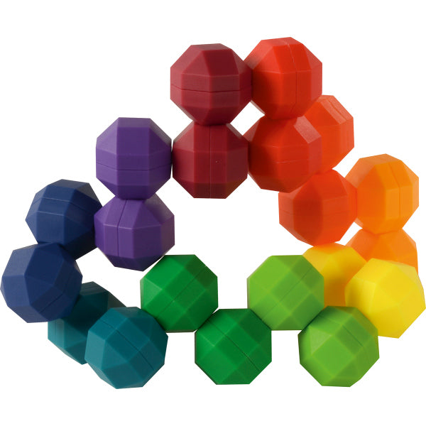 Rainbow puzzle ball
