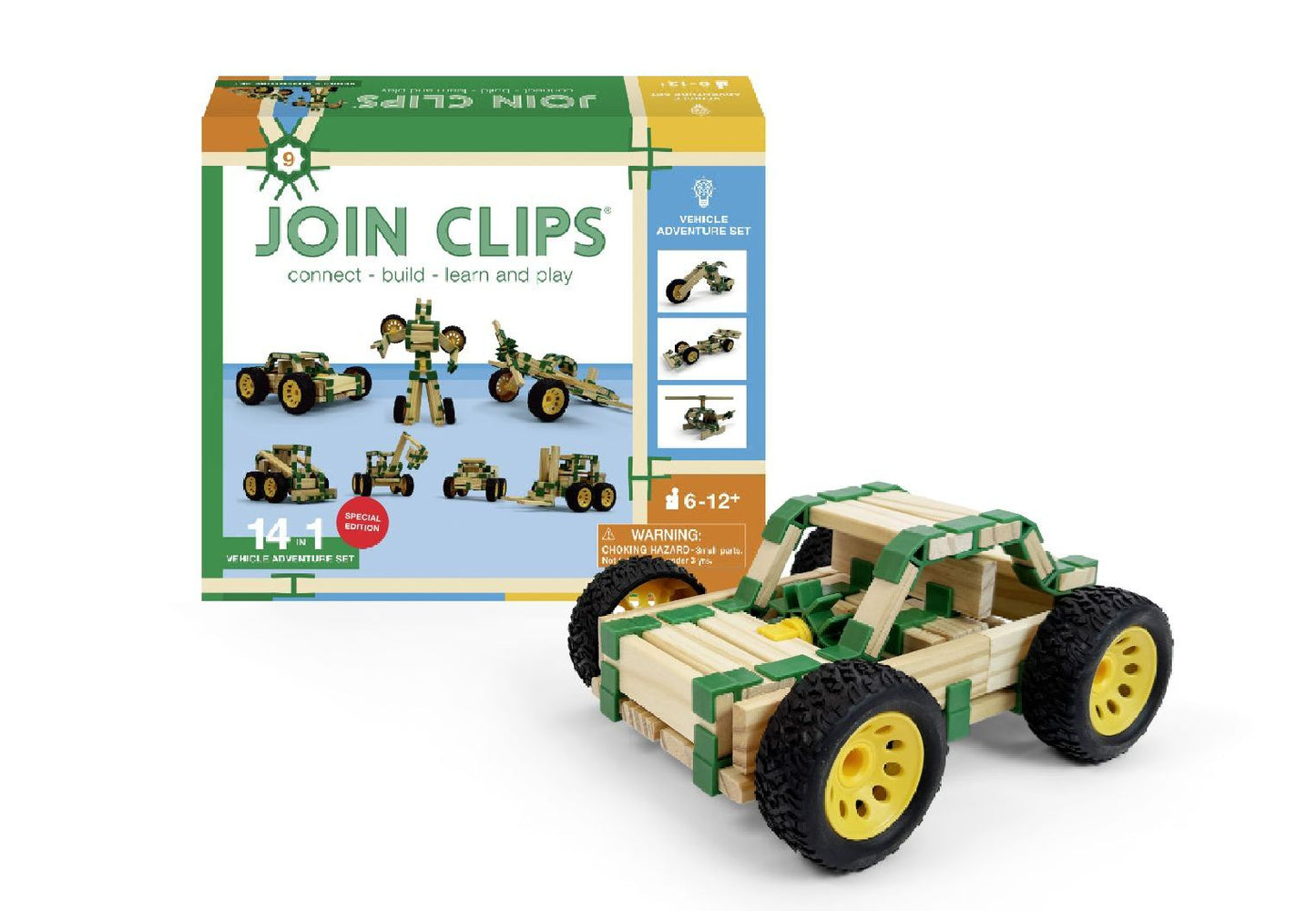 Join clips 14 in 1 voertuigen set