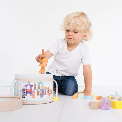 Houten speelgoedblokken