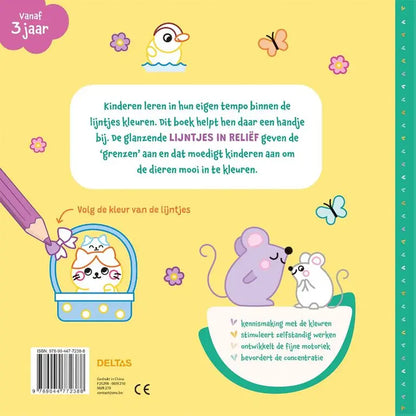 Kleuren binnen de lijntjes - babydieren