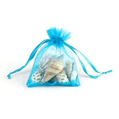 Schelpen in organza zakje