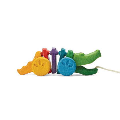 PlanToys trekdier regenboog krokodil