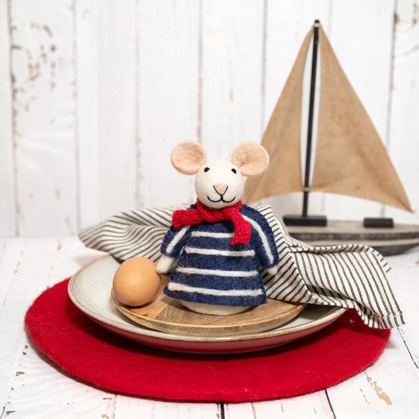 Decoratie muis nautisch matroos
