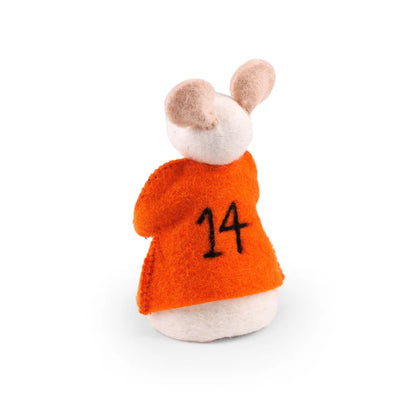 Decoratie muis met voetbal
