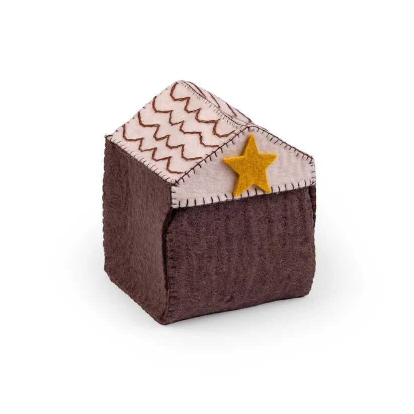 Kerststal bruin