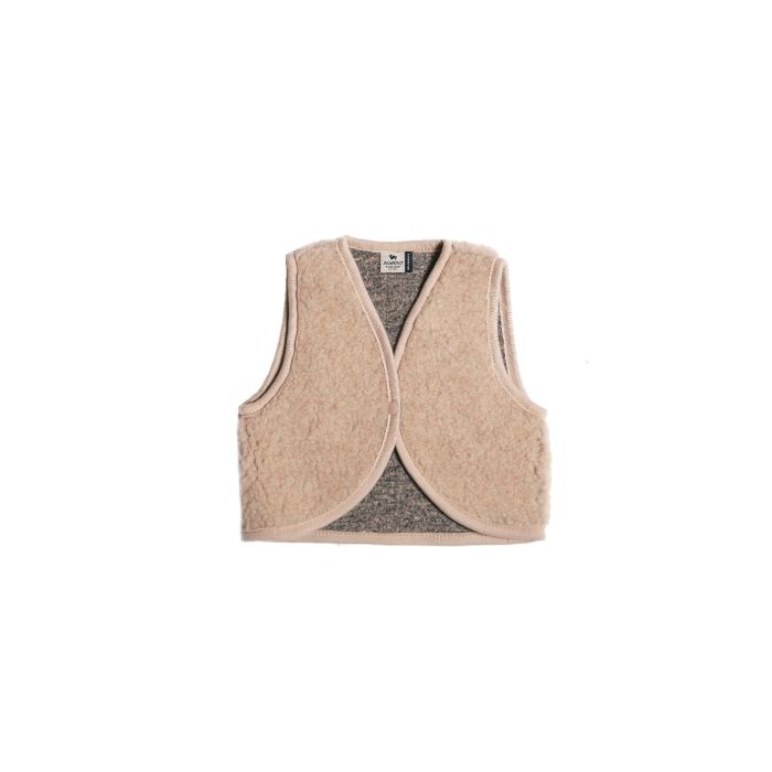 Baby vest light sand brown