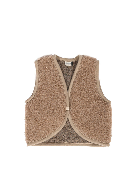 Baby vest light tan