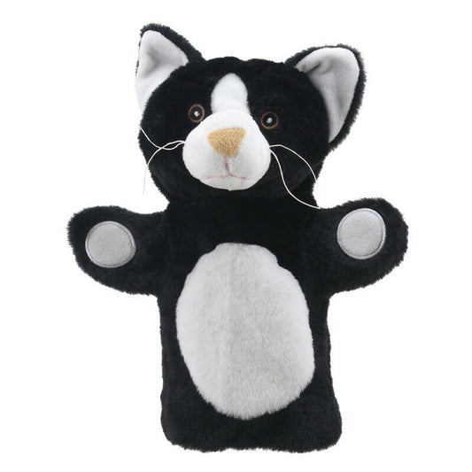 Handpop eco kat zwart wit