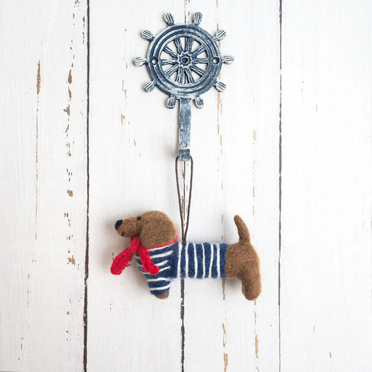 Hanger teckel nautisch matroos