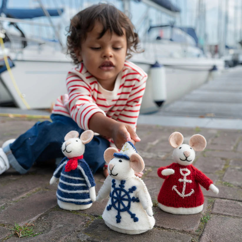 Decoratie muis nautisch matroos