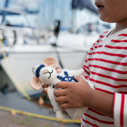 Decoratie muis nautisch kapitein