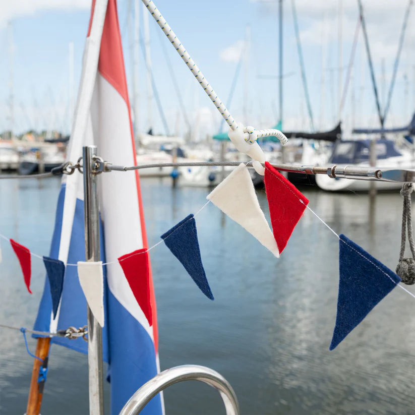 Viltslinger vlag rood wit blauw