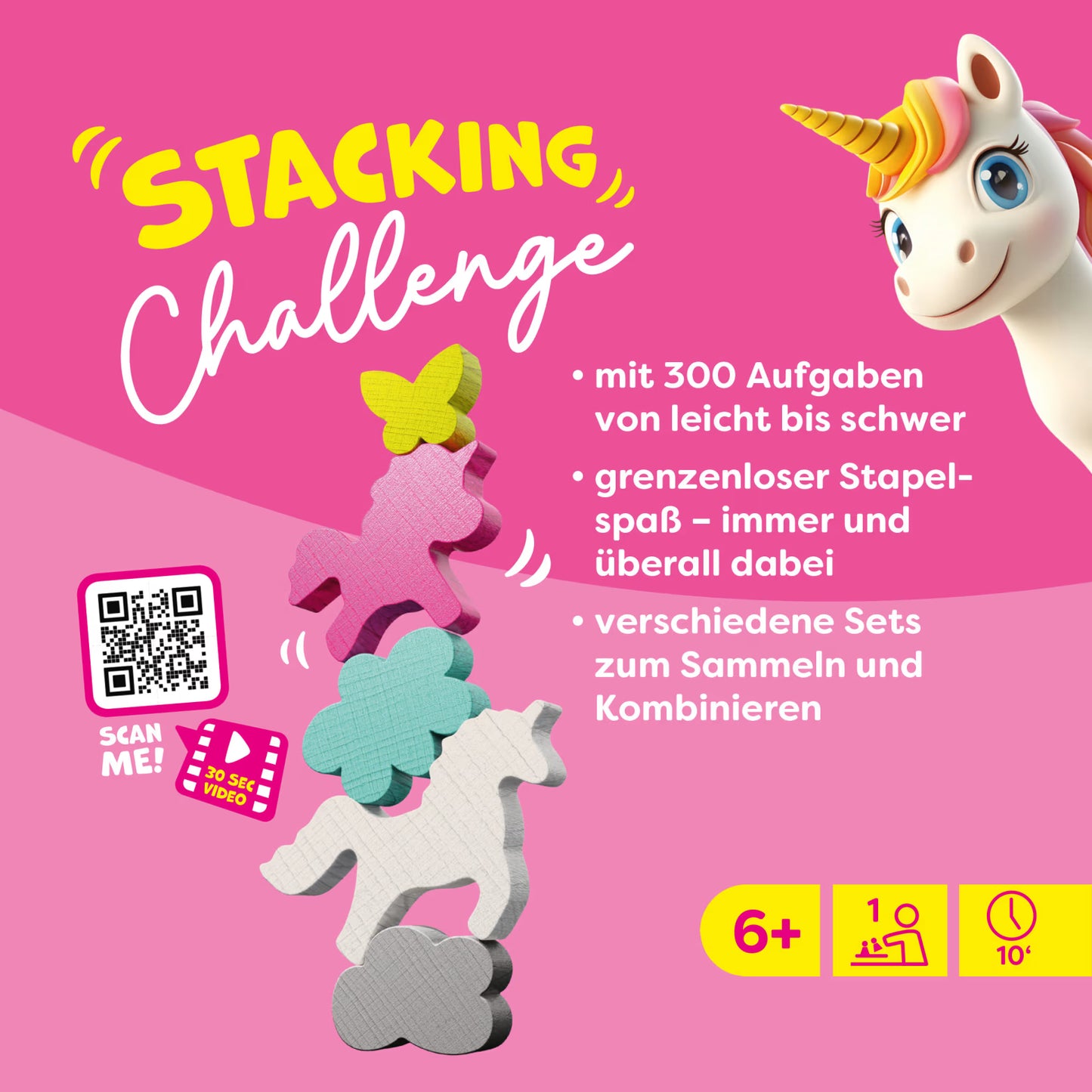 Haba stacking challenge unicorns