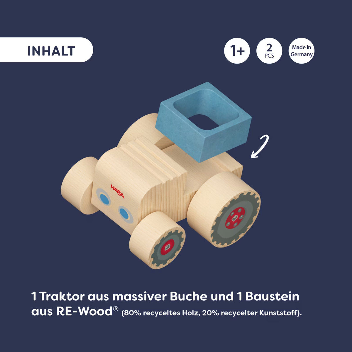 Haba my 1st block world tractor