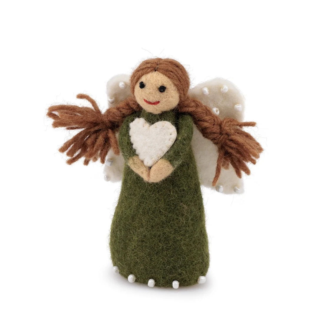 Kerstengeltje mistletoe-groen