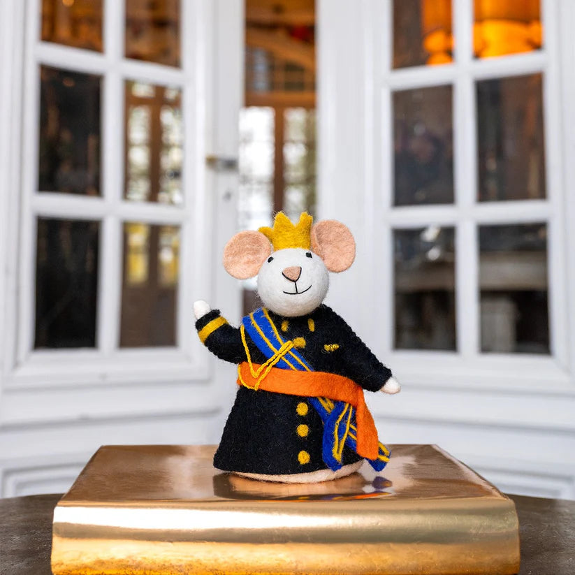 Decoratie muis koning en koningin