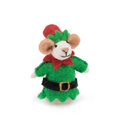 Vingerpopje muis kerstelf