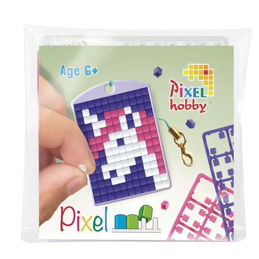 Pixel classic sleutelhanger eenhoorn