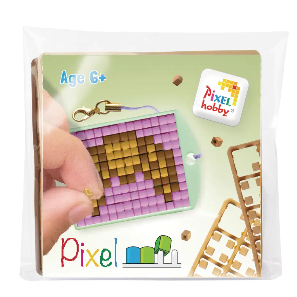Pixel classic sleutelhanger croissant