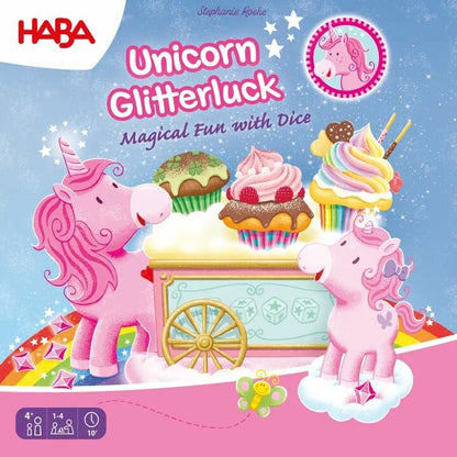 Haba Eenhoorn Flonkerglans magisch dobbelplezier