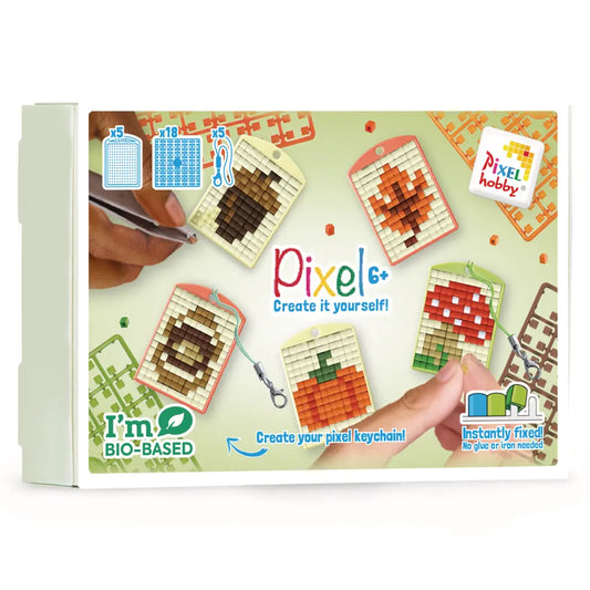Pixel classic sleutelhangerset van 5 - herfst