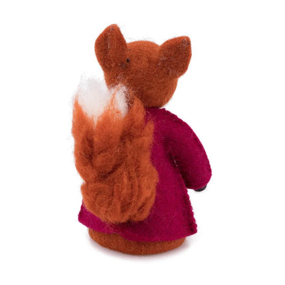Decoratie vos indian summer burgundy