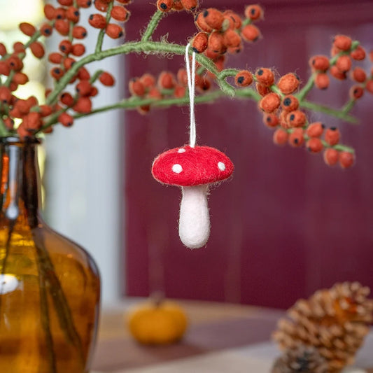 Hanger paddenstoel rood medium