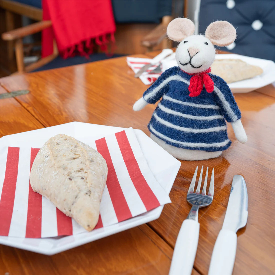 Decoratie muis nautisch matroos