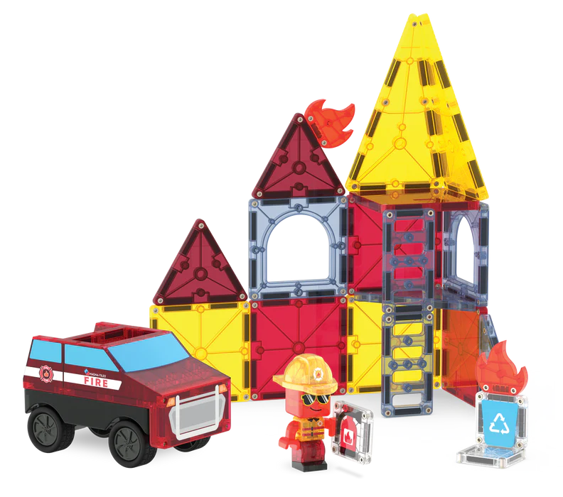 Magna-tiles fire rescue 27 piece set