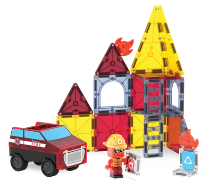 Magna-tiles fire rescue 27 piece set