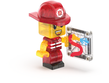 Magna-tiles fire station 50 piece set