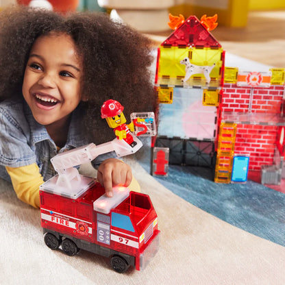 Magna-tiles fire station 50 piece set