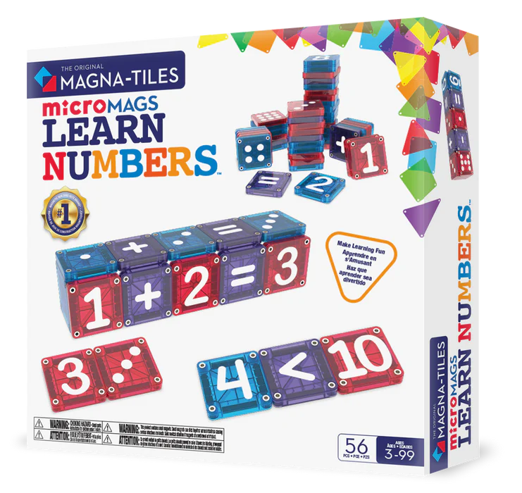 Magna-tiles microMAGS learn numbers 56 stuks