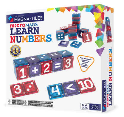 Magna-tiles microMAGS learn numbers 56 stuks