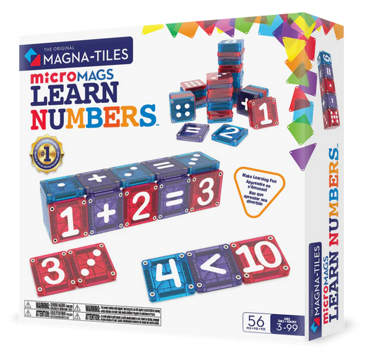 Magna-tiles microMAGS learn numbers 56 stuks