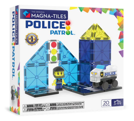 Magna-tiles police patrol 20-piece set