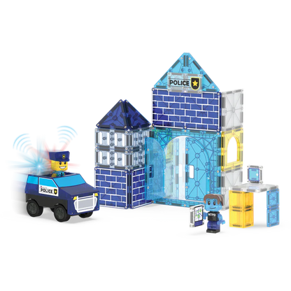 Magna-tiles police station 35 piece set