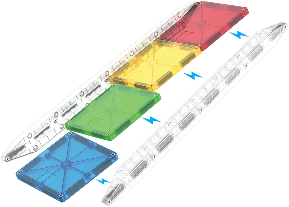 Magna-tiles rail racers 33 piece set