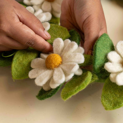 Krans margrietjes XL
