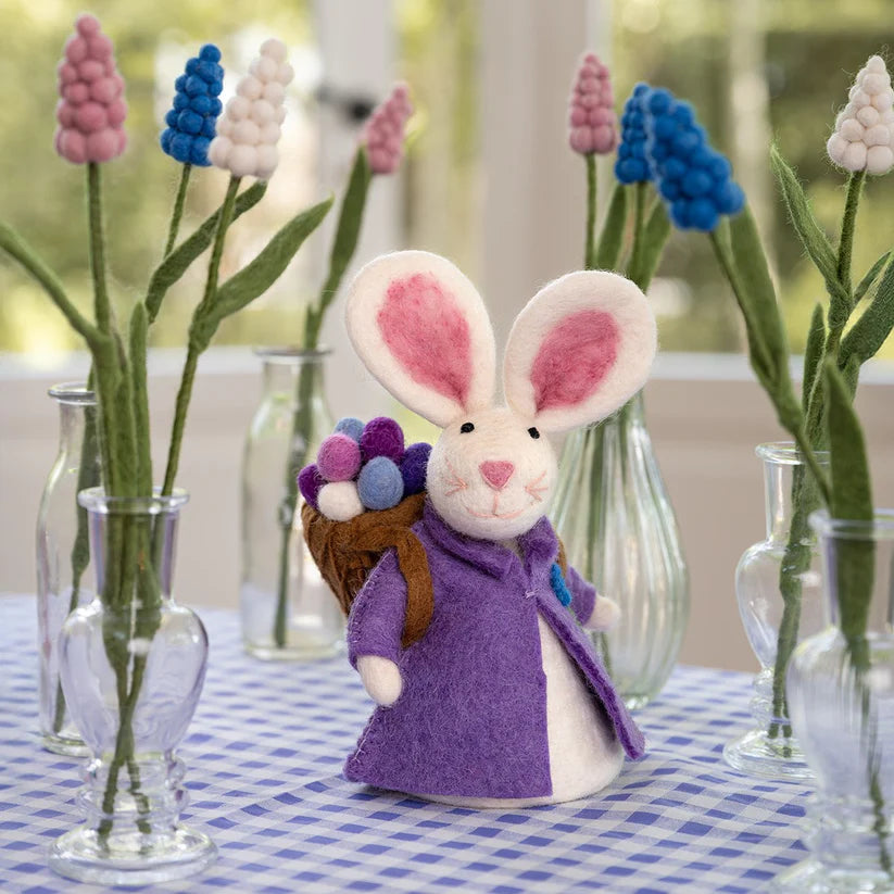 Decoratie haas met mand
