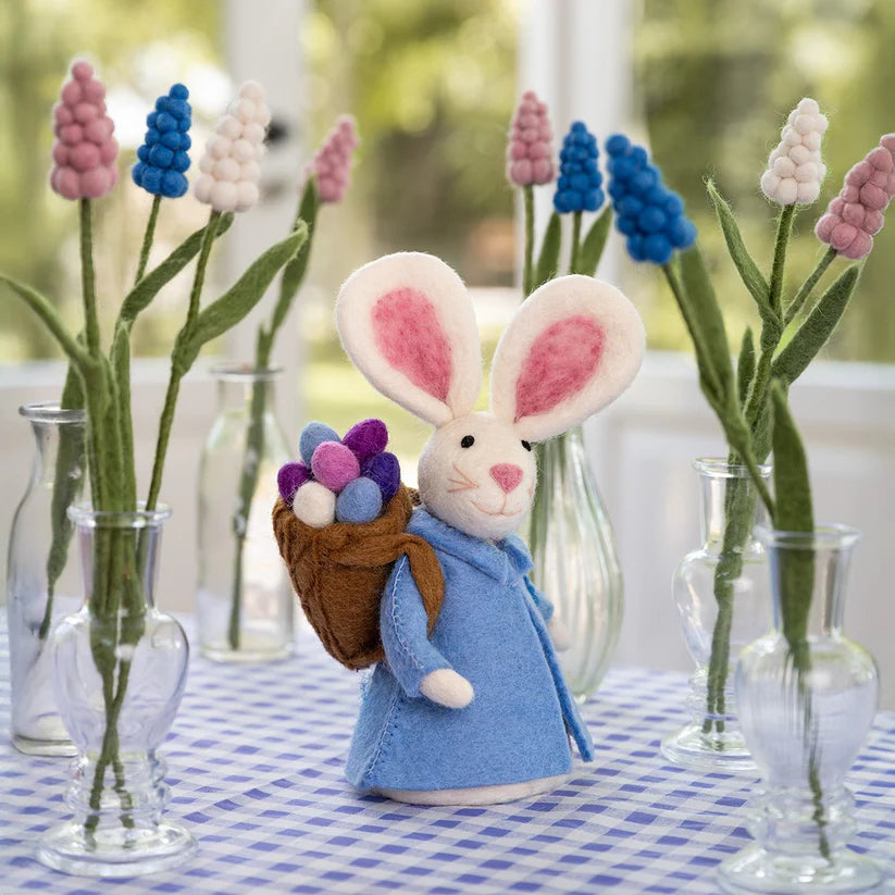 Decoratie haas met mand