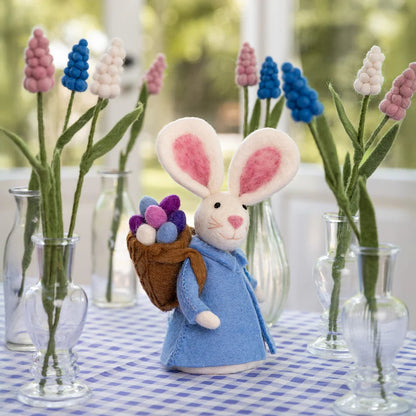Decoratie haas met mand