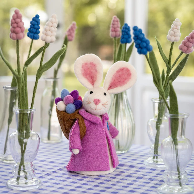 Decoratie haas met mand
