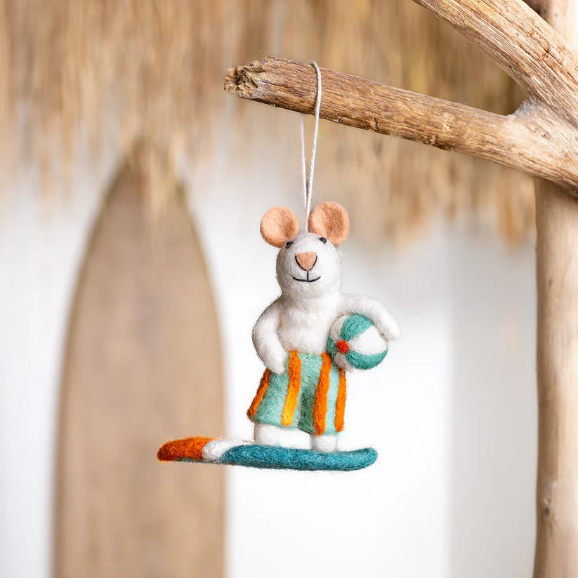 Hanger muis surfboy turquoise