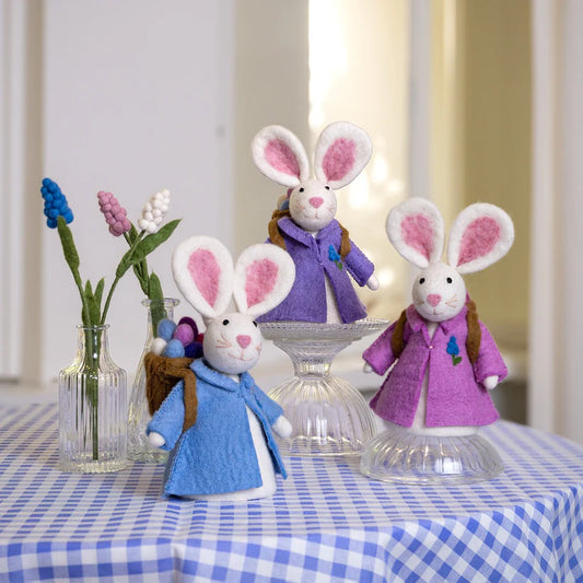 Decoratie haas met mand